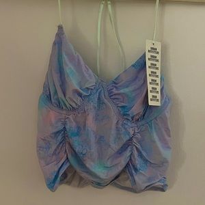 NWT Urban Outfitters Pastel Tie Dye Crop Top (M)